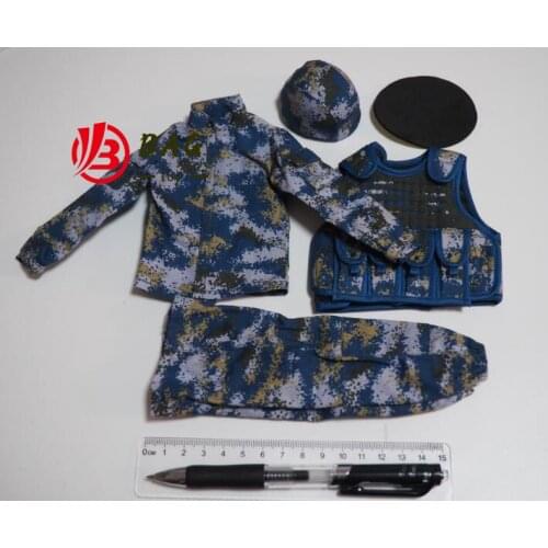 1/6 of the Action Figures model Navy camouflage Helmet uniform tactical vest