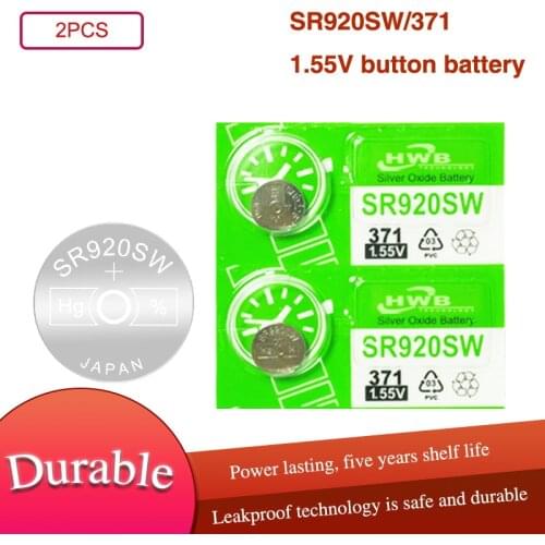 2PCS Original Maxell 371 SR920SW AG6 920 LR920 LR69 171 370A 371A 1.55V Silver Oxide Battery For Watch Calculator Button Cell