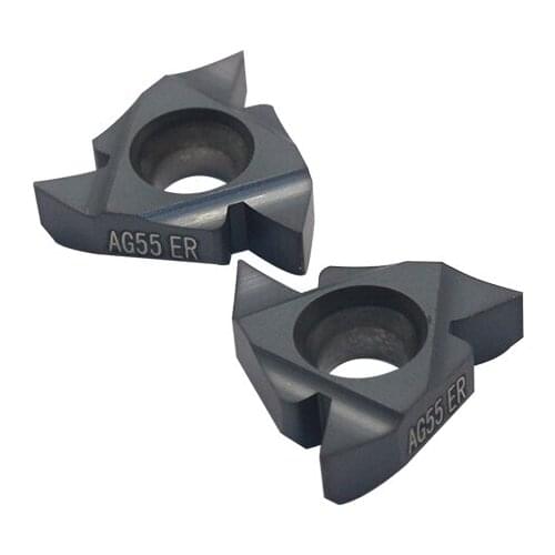 20PCS 16ER AG55 LDA for stainless steel cast iron carbide threaded inserts