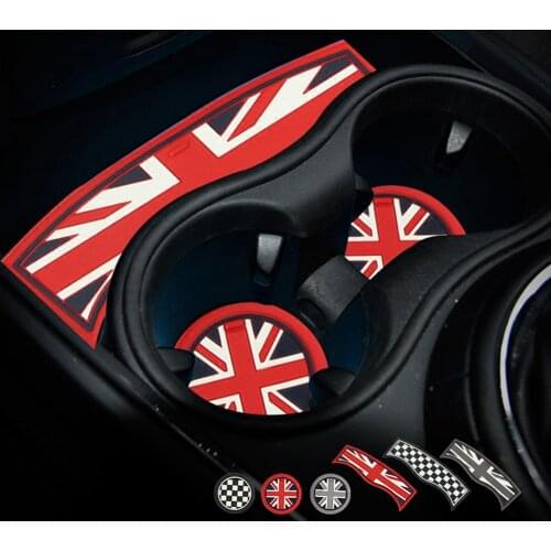3Pcs/lot Gel Silicone Car Anti-Slip Interior Coffee Tea Cup Mat Pad Coaster Car Styling For BMW Mini Countryman F60 Accessories