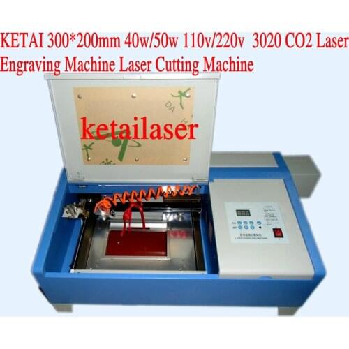 30*40cm 40w CO2 laser engraving machine mirror acrylic rubber leather laser marking machine board carving handicraft carving