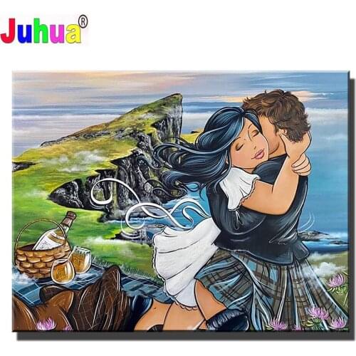 Diamond Painting Fantasy Cartoon Art, Love Couple Cross Stitch Diamond Mosaic Picture Of Embroidery Crystal Beaded Handicraft