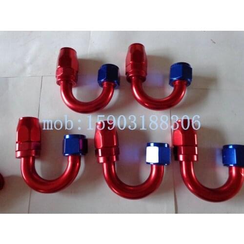 AN10 Swivel Rubber Hose Fittings 180Degree Hose Ends AN Fittings Adapter