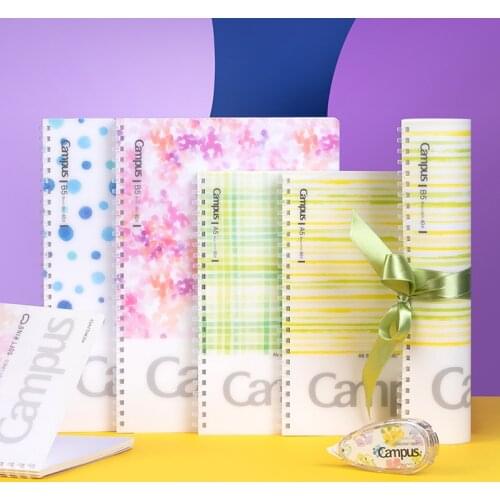 Kokuyo Campus Soft Ring Notebook 8mm Line Inside Page PVC Waterproof Cover WSG-SRDB540 Back To School Stationery Supplies