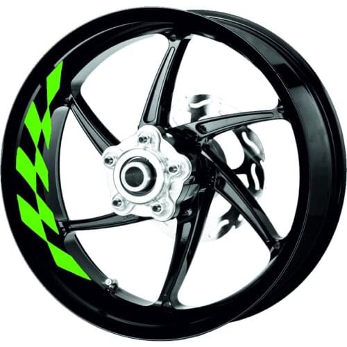 Gp Flag Fluorescent Green Inner Rim Strip Sticker CinarExtreme