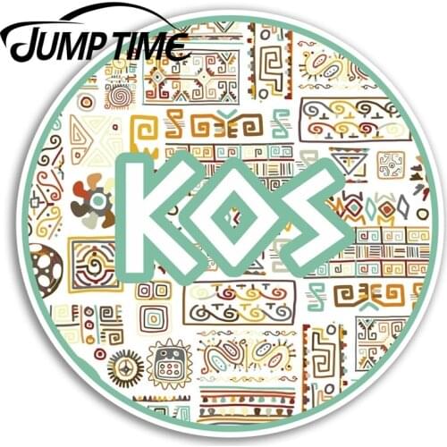 Jump Time Kos Greece Vinyl Stickers Travel Greek Sticker Laptop Luggage Car Funny Decal Trunk Window Car Covers