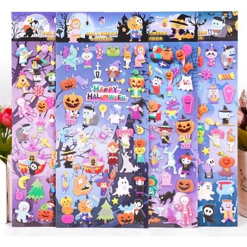 1pcs Kawaii Stationery Stickers Pumpkin Ghost Witch Sticker DIY Craft Scrapbooking Album Junk Journal Happy Planner Diary