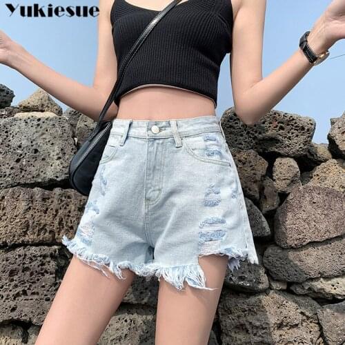 Summer womens shorts female high waist sexy jeans short hot pants for women denim shorts woman plus size womens shorts