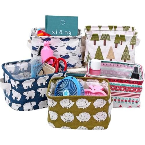 Linen Room Organizer Storage Baskets Box Laundry Basket Waterproof Toy Sundries Storage Basket Cosmetic Home Office Storage