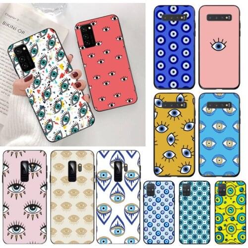 Fashion Evil eye Phone Case for Samsung S20 plus Ultra S6 S7 edge S8 S9 plus S10 5G lite 2020