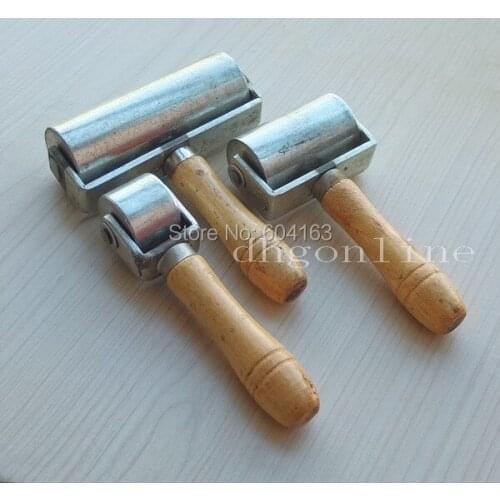 One Set Roller Glue Edge Crease handmade 4 Leather DIY leathercraft guy tool