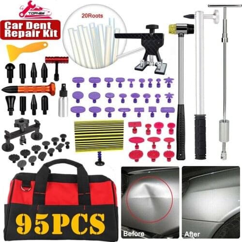 Paintless Repair Dent Tools Dent Puller Slide Hammer Removal Kits Glue Gun Bridge Dent Puller Kit for Car Body Dent Repair