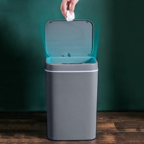New Hot Smart Induction Touching Garbage Bin Self-Sealing Self-Changing Trash Can Automatic Open Lid For Home SMR88
