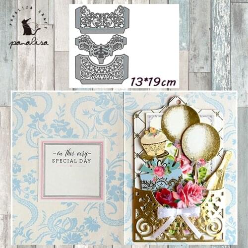 Panalisacraft Lace Background Metal Cutting Dies Craft Dies Scrapbooking Card Making Album Embossing Stencil Die Cut Decoration