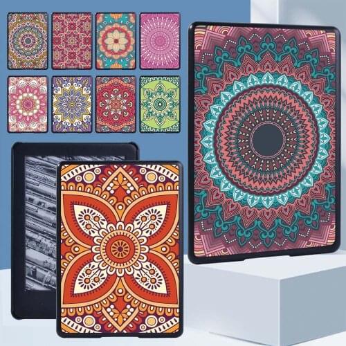 Tablet Case for Amazon Kindle 10th/8th Paperwhite 1/2/3/4 Mandala Series Tablet Hard Back Shell + Free Stylus