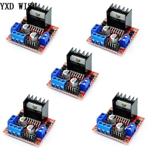 5PCS L298N Motor Drive Controller Board L298 DC Dual H Bridge Robot Stepper Motor Control Drives Module For Arduino Smart Car