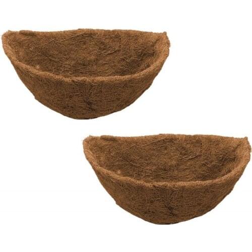 Half Round Coco Liner Half Circle Wall Planter Coco Fiber Replacement Liners for Wall Hanging Baskets