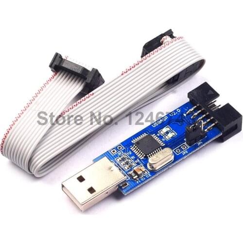 1LOT USBASP USBISP AVR Programmer USB ISP USB ASP ATMEGA8 ATMEGA128 Support Win7 64K