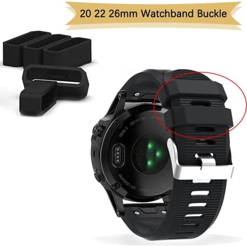 For Garmin Fenix 6X 6X 6 Pro 5X 5S 5 Plus 3 HR 935 945 Rubber Retaining Ring Wrist Band Strap Keeper Security Holder Retainer