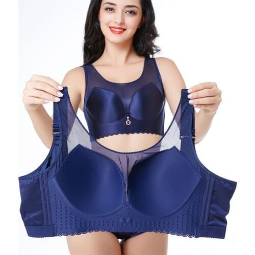 Sexy Women Plus Size Push Up Bra Brassiere Side Adjustment Underwear 85 90 95 100 105 110 115 C D E Cup Bralette Bh