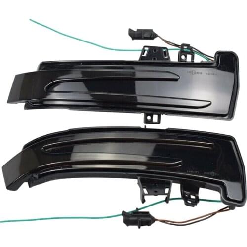 Blue&Amber Dynamic LED Turn Signal Light Rearview Mirror Light Indicator Blinker for Mercedes-Benz W221 W212 W204 W246