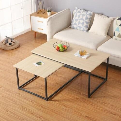 1PC Laptop Desk Coffee Tea Table for Living Room Storage Rack Movable Bed Side Tables Wooden Color Sofa Side Table