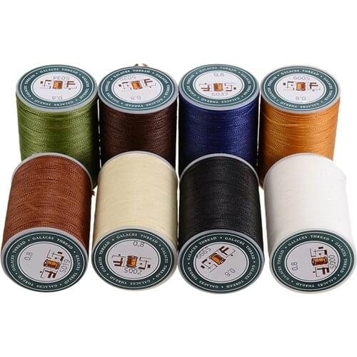 Mayitr Waxed Thread Repair Cord String Sewing Hand Wax Stitching DIY Thread 0.8mm* 78m For Leather Goods Shoes Hats Crafts