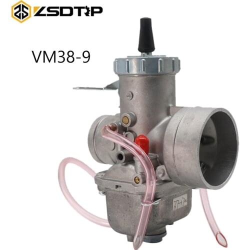 ZSDTRP Motorcycle Carburetor For Mikuni VM38 38mm VM38-9 VM Series Round Slide Carburetor 2 Stroke Carb 42-6025 13-5006 Race