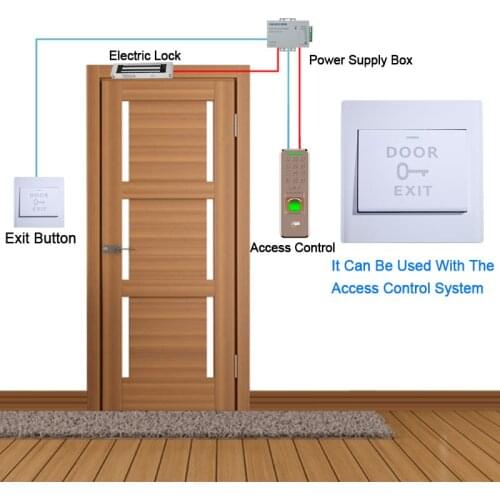 1PCS Door Exit Button Release Push Switch for Access Control System Electronic Door Lock NO COM lock Sensor Switch Exit Button