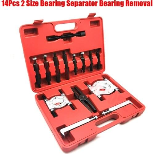12/14Pcs 2 Size Bearing Separator Bearing Removal Puller Bar-Type 2" 3" Splitter Long Jaw Gear Pulley