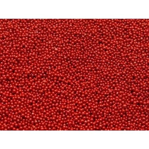 50Gram Red Glass Micro Beads Microbeads No-hole Embellishment + Storage Box
