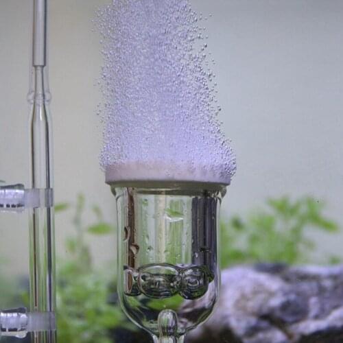 Aquarium Air Bubble Diffuser Fish Tank Bubble Disk Oxygen Increaser Air Refiner Atomizer with Suction Cup