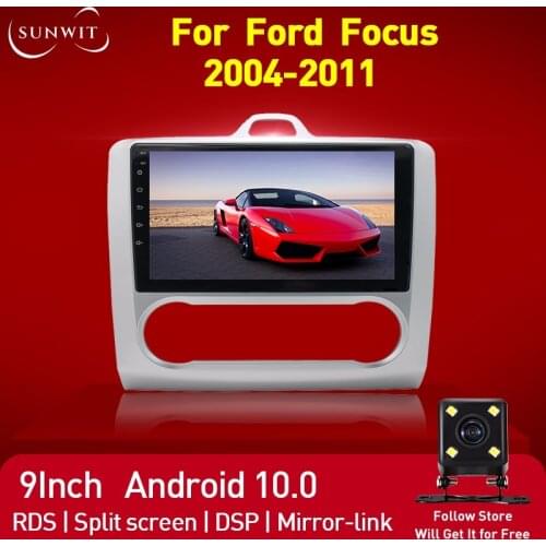 2Din Autoradio For Ford Focus 2 2004-2011 Android Car Radio Multimedia Video Player GPS Navigation Bluetooth DSP 4G WIFI 2+32G