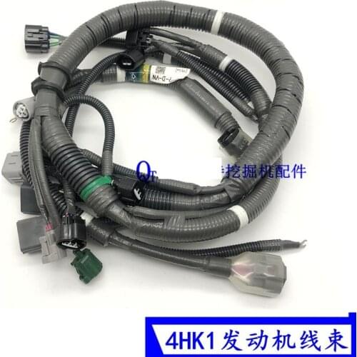 Free Shipping Excavator case CX210B 240B engine harness, Isuzu 4HK1 engine line plug accessories