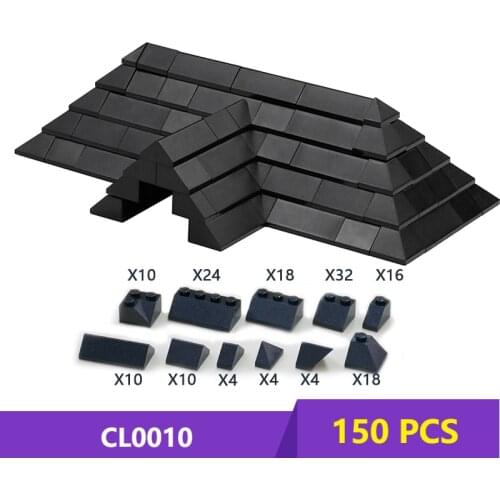 MOC DIY Roof Tiles Pack Brick Pack Enlighten BlockBrick Set Compatible With Other Assembles Particles No instruction