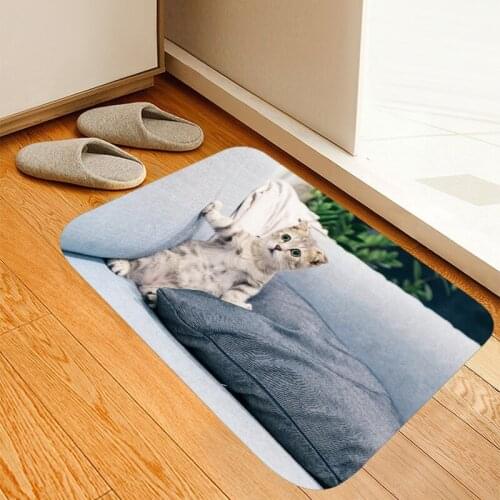 Home Decor Mats Cartoon Pattern Printed Indoor Doormat Soft Bedroom Sofa Chair Floor Mat Washable Anti Slip Shoes Off Doormats