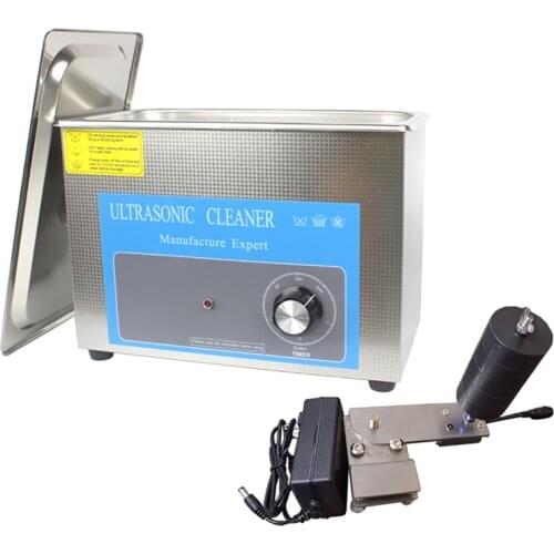 AC 100-240V Vinyl Record Cleaning Machine LP Electric 40KHZ Ultrasonic Cleaner Capacity 4.5L 120W with Rotating Bracket