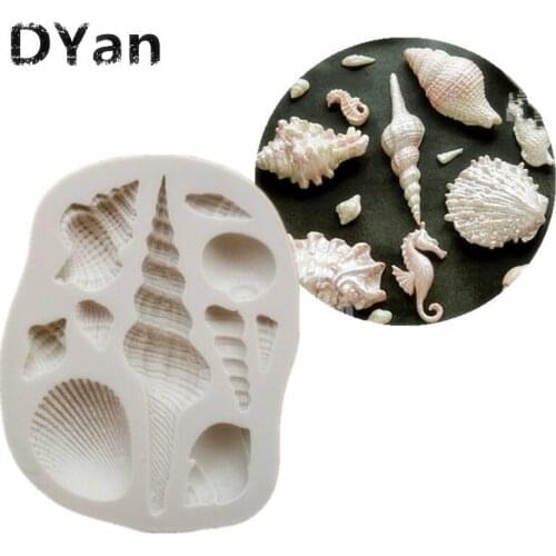 Kitchen Creative DIY New Arrival Conch Silicone Cake Mold DIY Cake Decoration Kitchen Accessories A1298