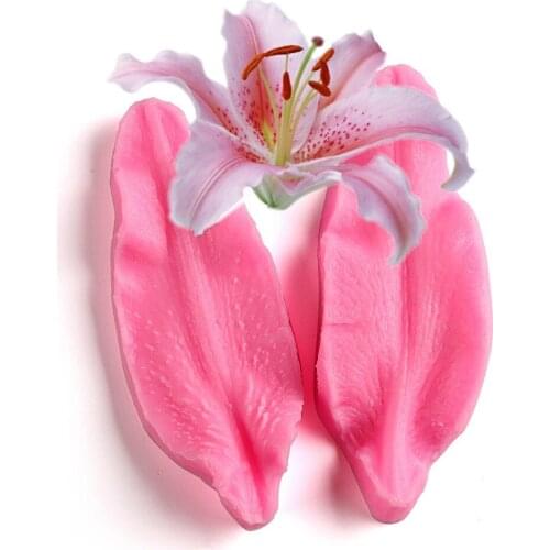 Kitchen Accessories Magnolia Clamping Cooking Tools Wedding Bakery Cake Decorating Silicone Mold For Baking Fondant Sugar Craft