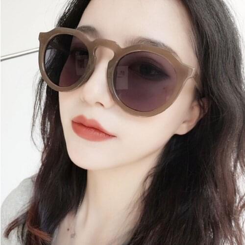 LONSY 2020 Retro Classic Round Sunglasses Women Luxury Brand Designer Sun Glasses For Female lunettes De Sol Femme