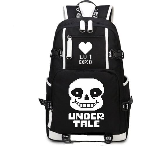 Sans UNDERTALE Backpack multifunction USB charging backpa for teenagers Men womens Student School Bags travel Bag