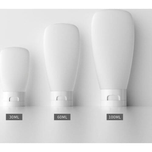 30ml / 60ml / 100ml Refillable Mini PE Bottle Traveler Skin Care Lotion Shampoo Squeeze Empty Bottle Container Bathroom