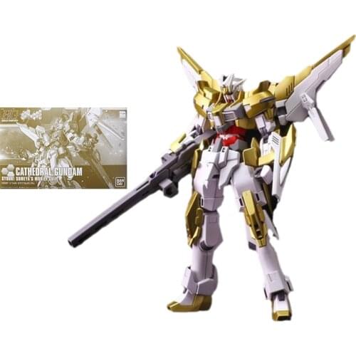 Bandai Gundam Model Kit Anime Figure PB Limited HGBF 1/144 Cathedral Genuine Gunpla Model Action Toy Figure Toys for Children