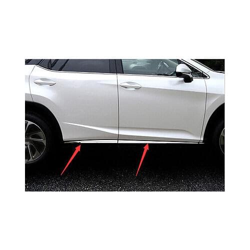ABS Chrome Side Door Body Molding Cover Trim 6pcs for LEXUS RX200t RX450h 2016