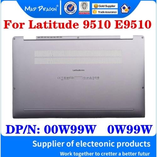 New Original 00W99W 0W99W For Dell Latitude 9510 E9510 Laptop Access Panel Door Cover Bottom Cover Base Lid Back Shell Silver