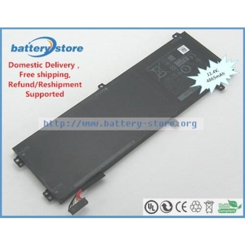 New Genuine 62MJV M7R96 P56F RRCGW battery for DELL XPS 15 9550 Dell Precision 5510 Dell XPS 15 9570 11.4V, 4865mAh, 56W