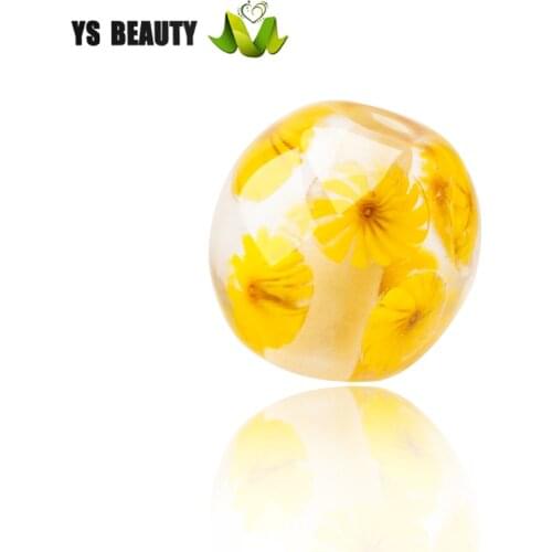 Sunflower flower bead lamp workers fired glass beads diy handmade beads rope jewelry bracelet to send friends a small gift