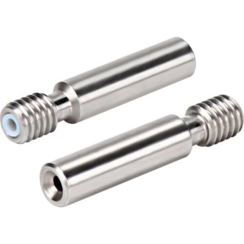 2021 All-Metal V6 Heat Break Titanium & Alloy 3D Printer Heat Break Throat MK8 1.75mm V6 Hotend Heater Block