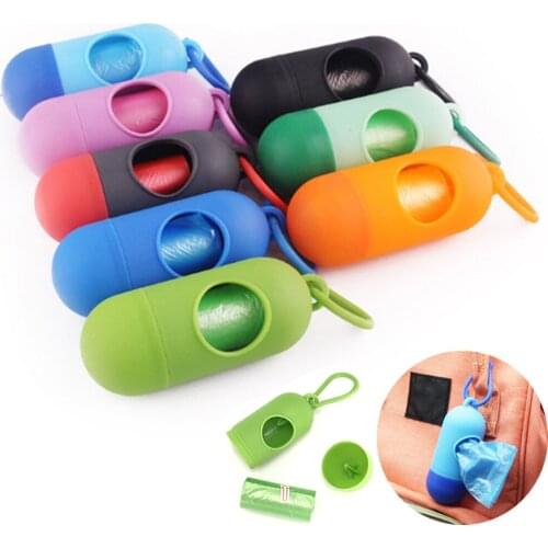 Practical Pet Poop Bag Dispenser 1pc Dog Waste Garbage Holder Dispensers With Poop Bags Set Puppy Trash Cleaning Supplies