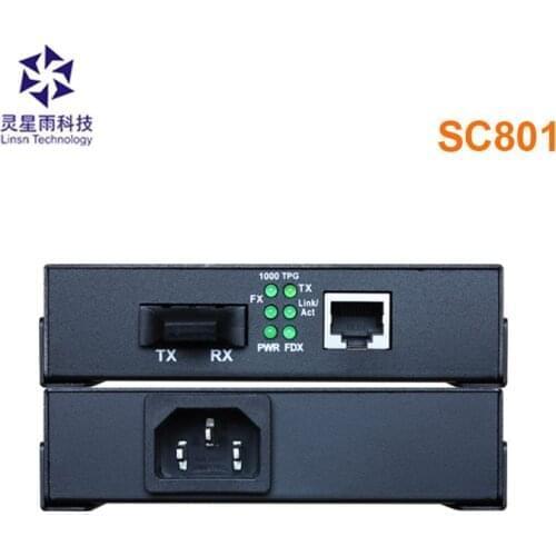 SC801 single mode single fiber 20km dvi over fiber optic extender transmitter and receiver sc fiber optic Interface